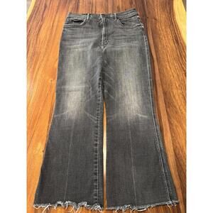 Mothers Jeans The Desperado Ankle Fray- Gray, size 34